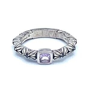 Stephen Dweck Diamonds Rose De France Florette sterling silver ring
